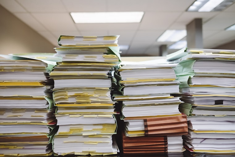 University admissions paperwork